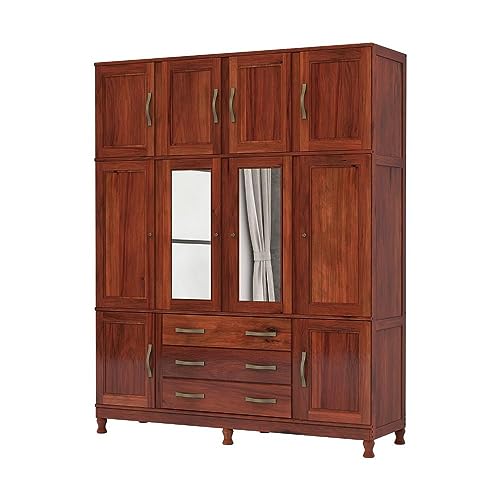 Guarda-Roupa Casal com Espelho e Pés Paris 1