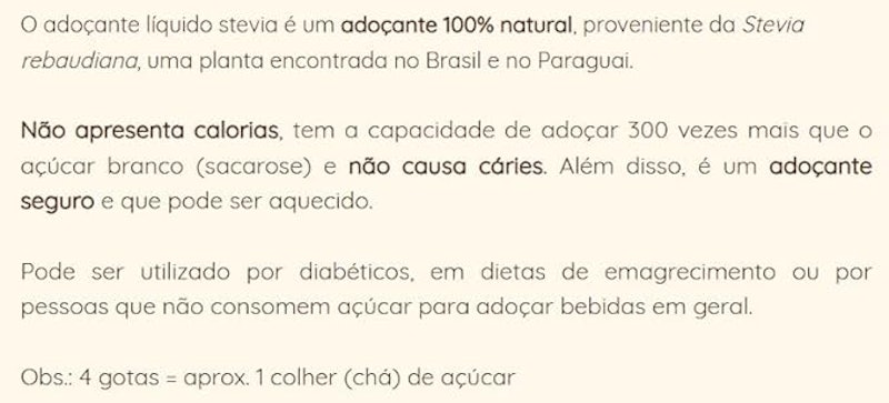 Adoçante Natural Stevia 2