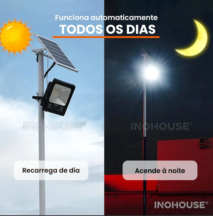 Holofote Solar Refletor 100 W Prova D’água  4