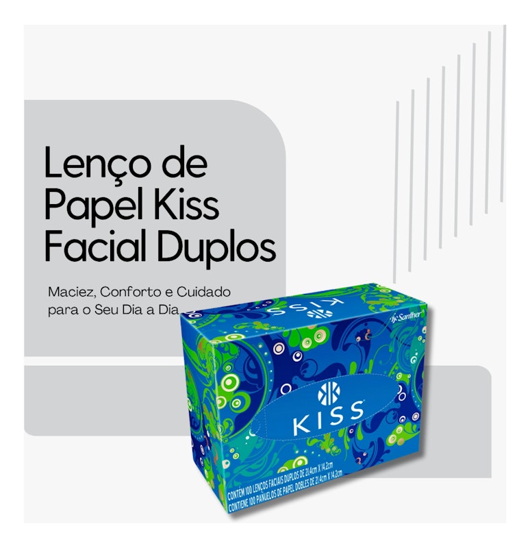 Lenço de Papel Kiss Folha Dupla 4
