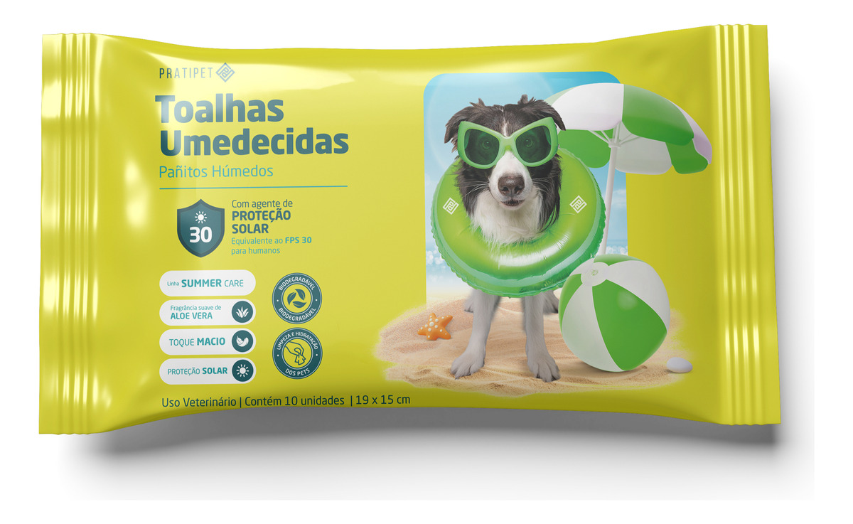 Toalhas Umedecidas com Proteção Solar FPS 30 1