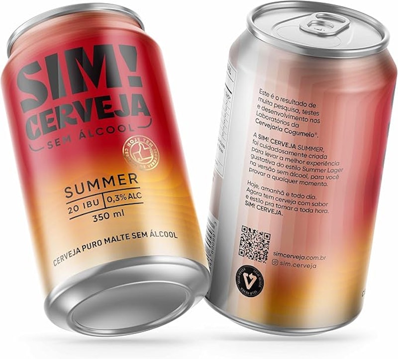 SIM! Cerveja sem Álcool - Summer - Kit com 6 Latinhas 2