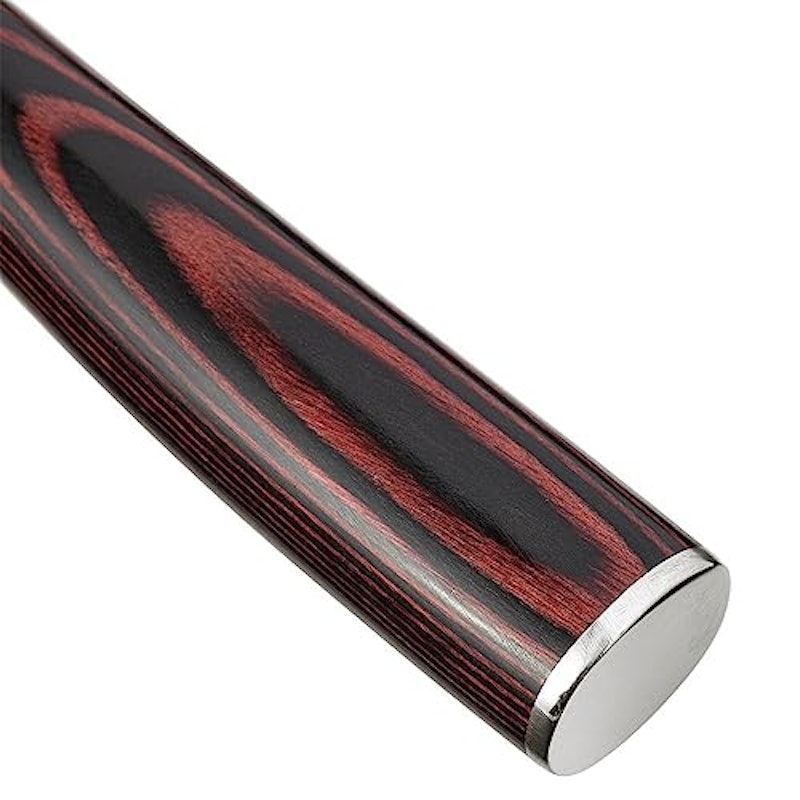 Faca Inox de Filetar Cabo Madeira Damascus 5