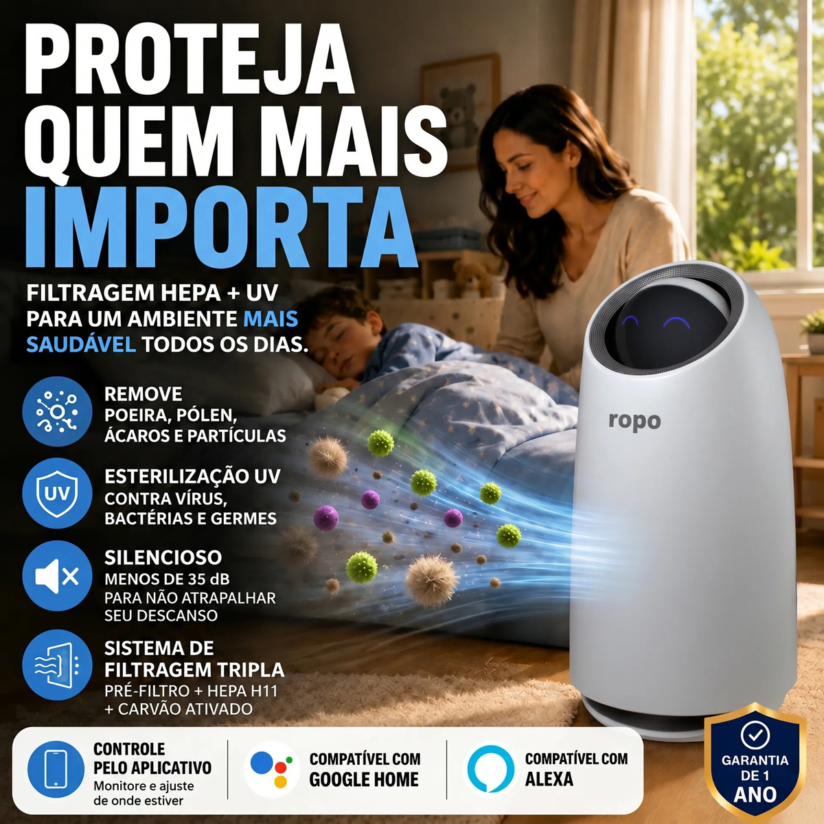 Purificador de Ar Ropo Air 16 3