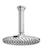 DECA Chuveiro com Tubo de Teto 21 cm Cromado Aquamax 1