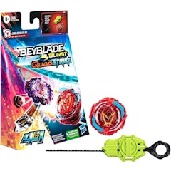Pião e Lançador Beyblade Burst QuadStrike - Zeal Achilles A8