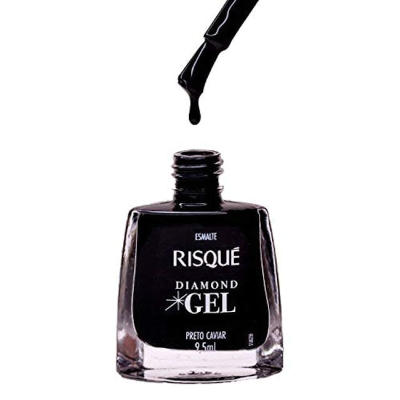 Esmalte Risqué Diamond Gel Preto Caviar 2