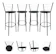 FORTMIX Kit 4 Banquetas Altas 1