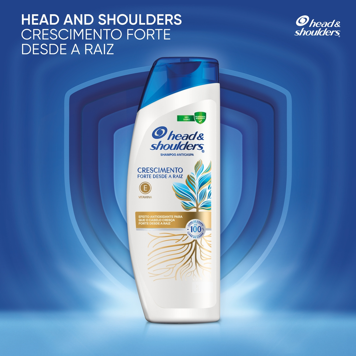 Shampoo Anticaspa Crescimento Desde a Raiz Vitamina E  2