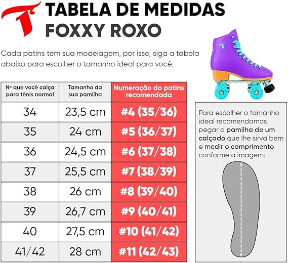 Patins Foxxy Roxo 58 x 32 mm ABEC-5 Traxart 5