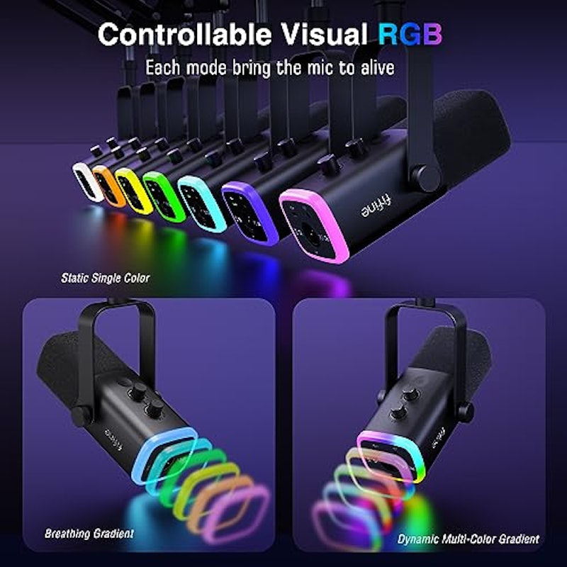 Microfone AmpliGame USB/XLR com Suporte de Braço Articulado 4