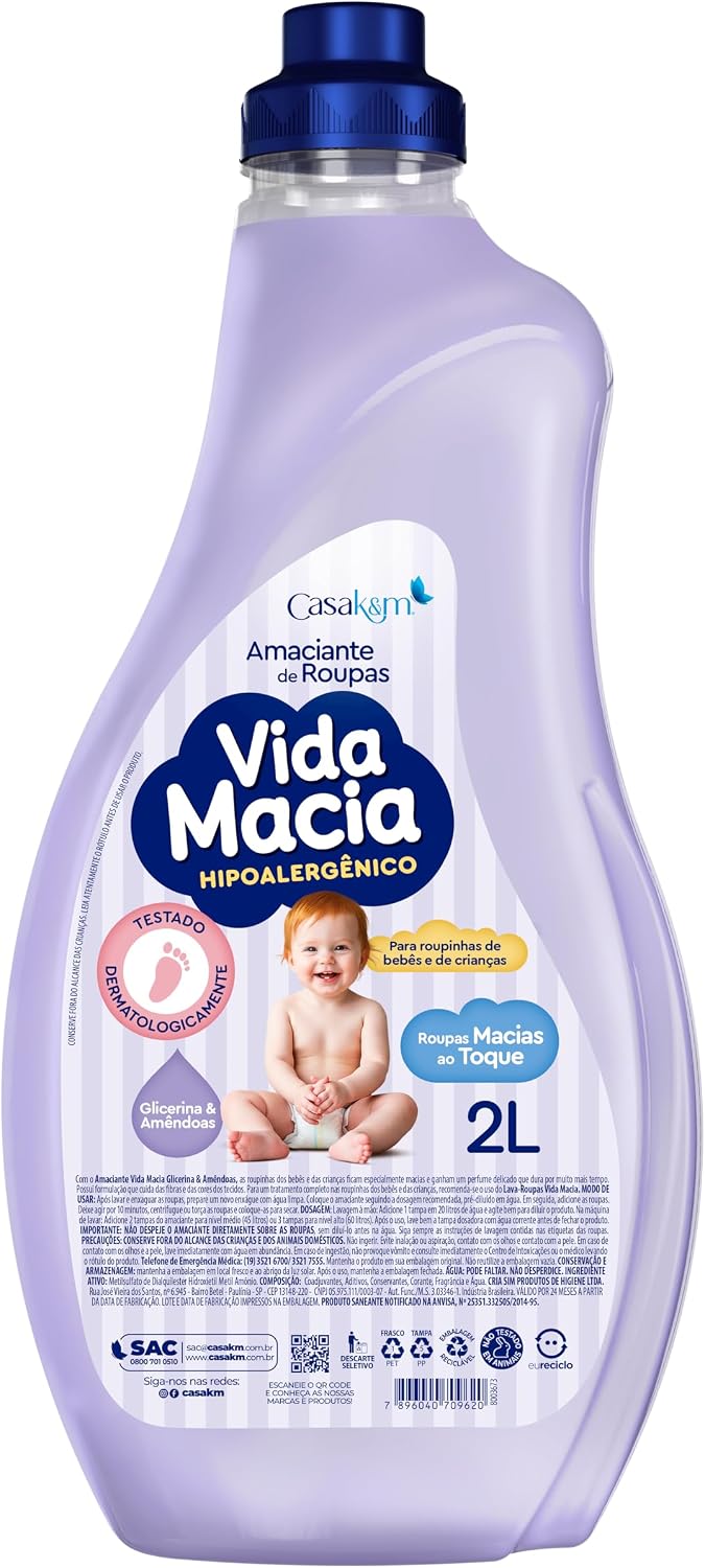 Top 10 Melhores Amaciantes para Roupa de Bebê em 2026 (Casa KM, Comfort e mais) 5