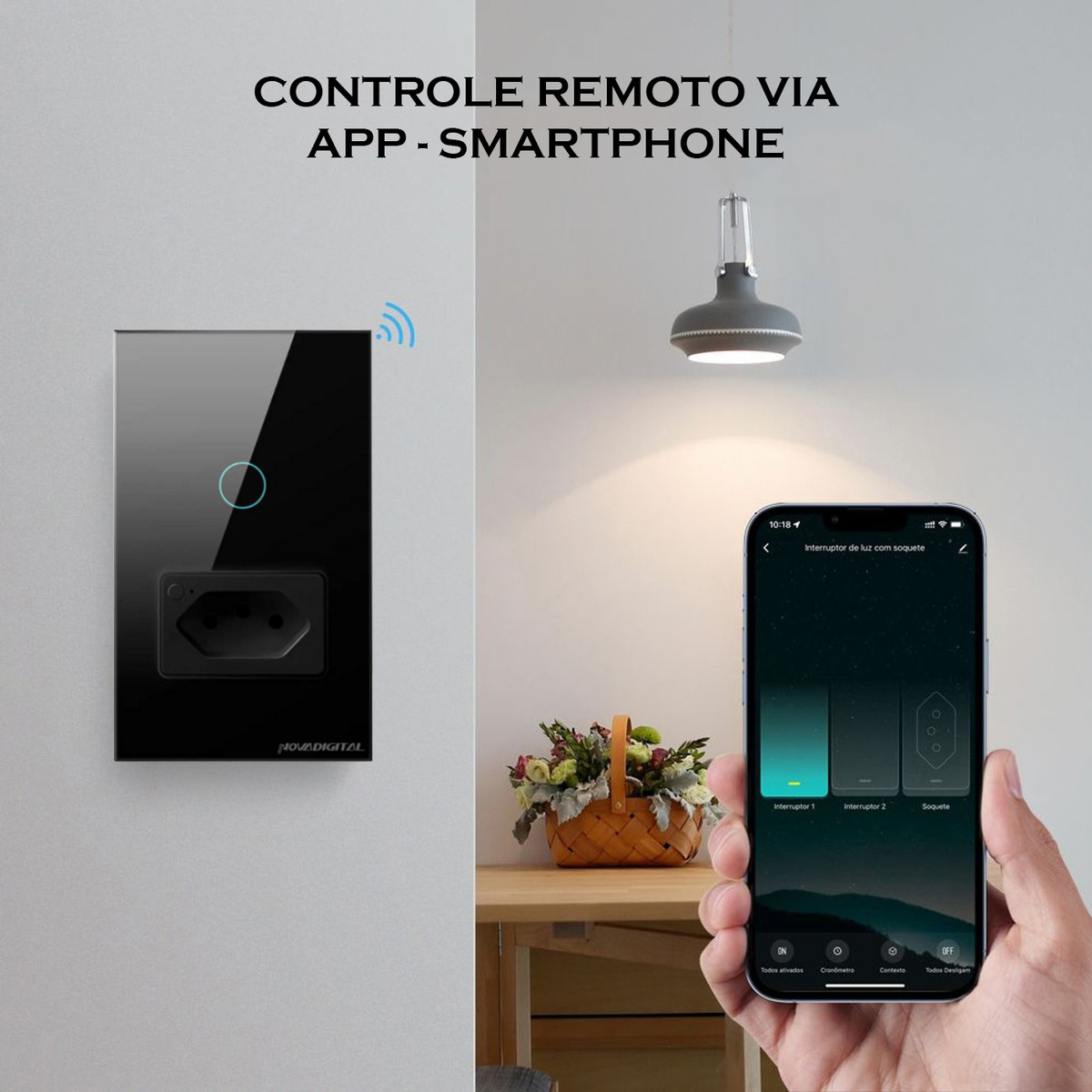 Interruptor Tomada Inteligente Touch 5