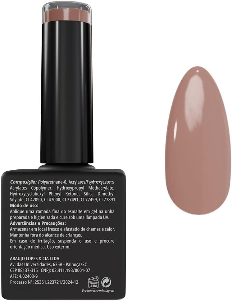 Esmalte em Gel Nude Caramelo  3