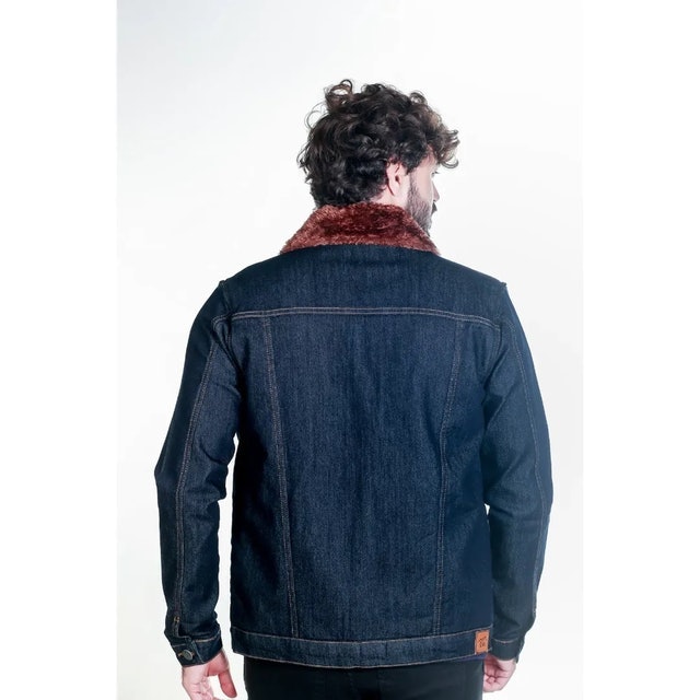 Jaqueta Jeans Masculina com Pelo 2