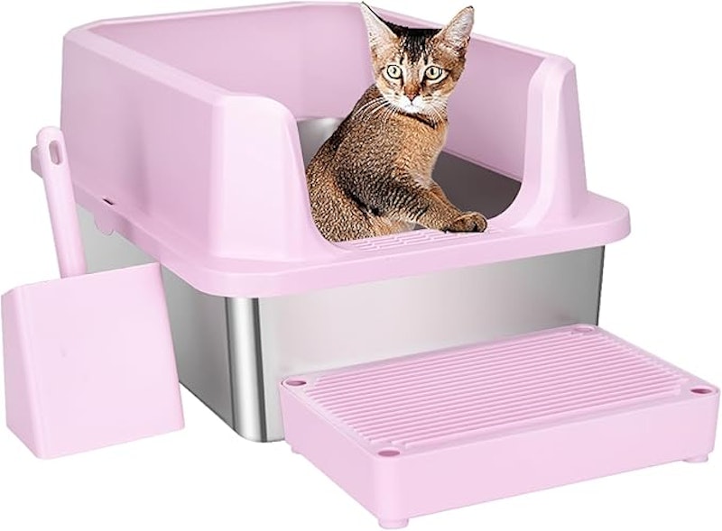 Caixa de Areia para Gatos de Aço Inox 1