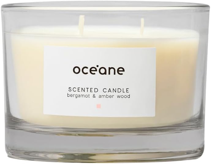Vela 3 Pavios de Bergamota e Âmbar Scented Candle 1