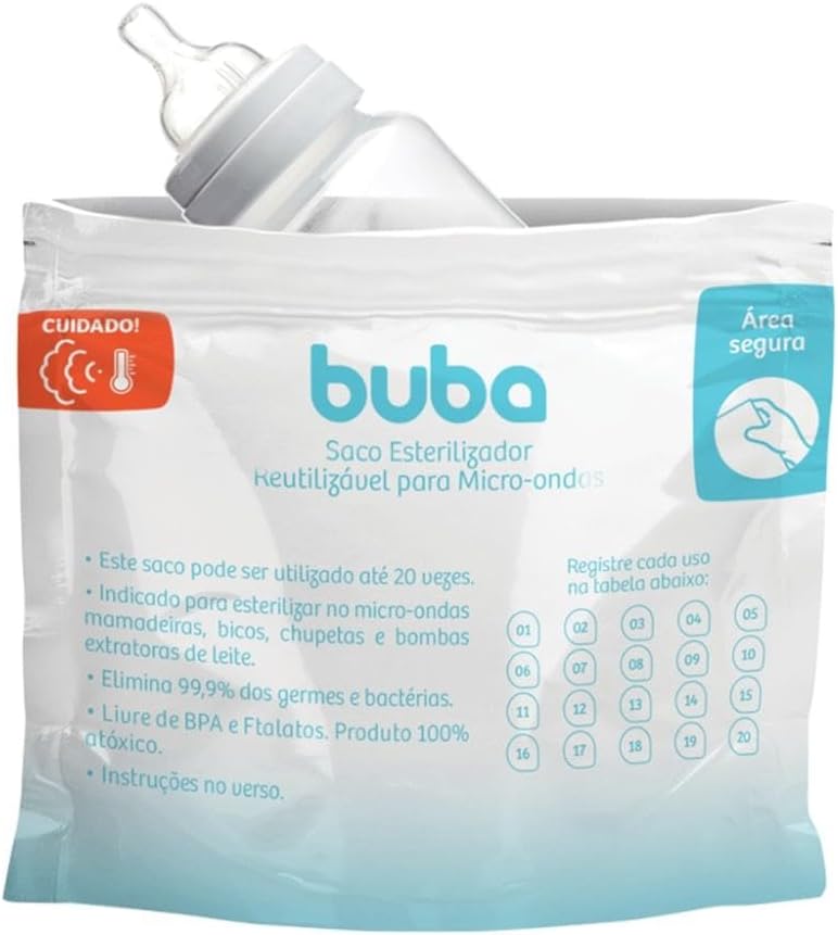 Saco Esterilizador Reutilizável para Micro-ondas 2