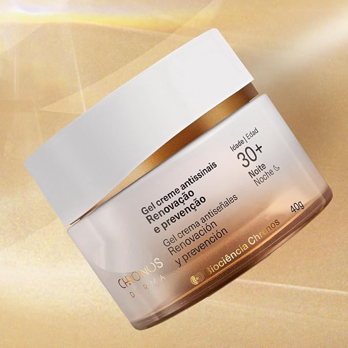 Gel Creme Antissinais Renovação e Prevenção 30+ Noite Chronos  2
