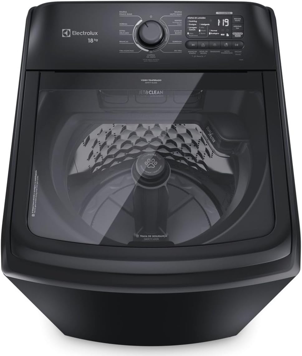 Máquina de Lavar Electrolux 18 Kg Preta Expert 2