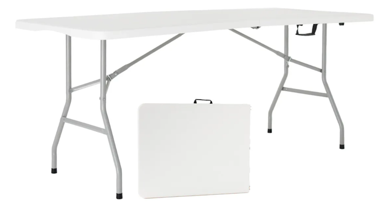 Mesa Retangular Dobrável 180 x 74 cm 1