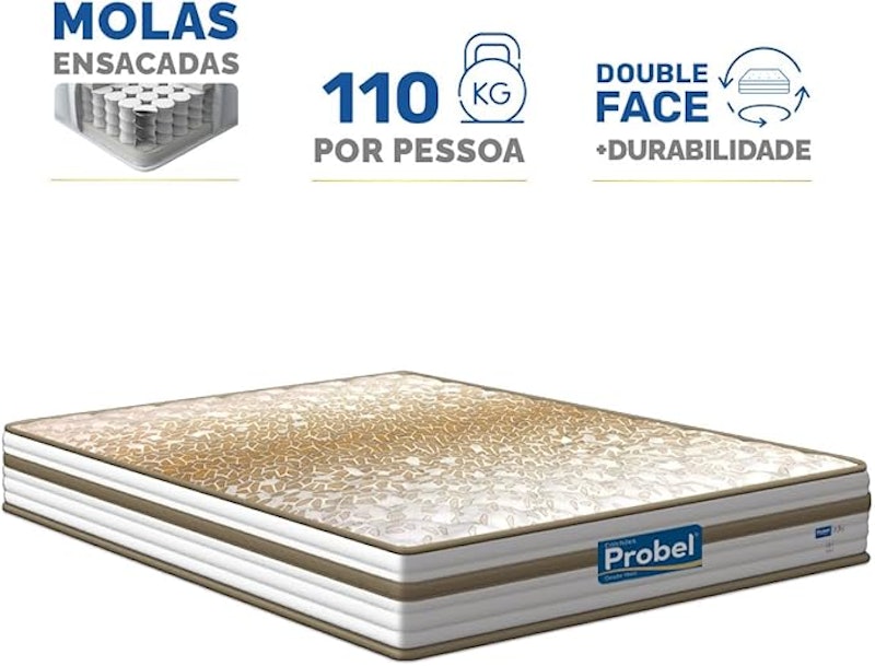 Colchão de Molas Ensacadas Double Face Pillow Euro Alfa 3
