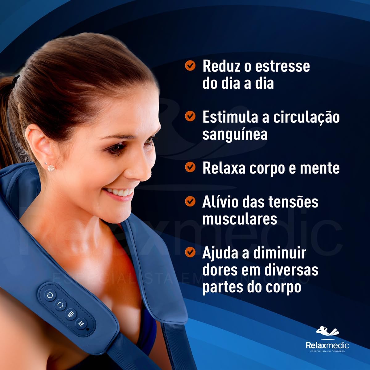 Massageador Pescoço Blue 6D 4
