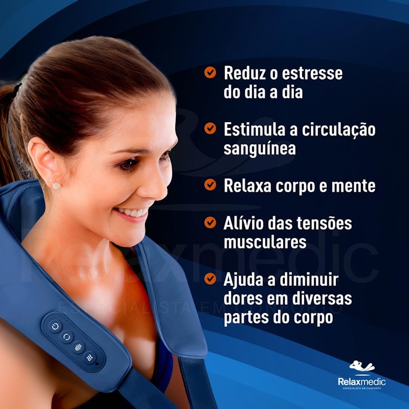 Massageador Pescoço Blue 6D 4