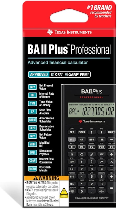 Calculadora Profissional BA II Plus™ 4