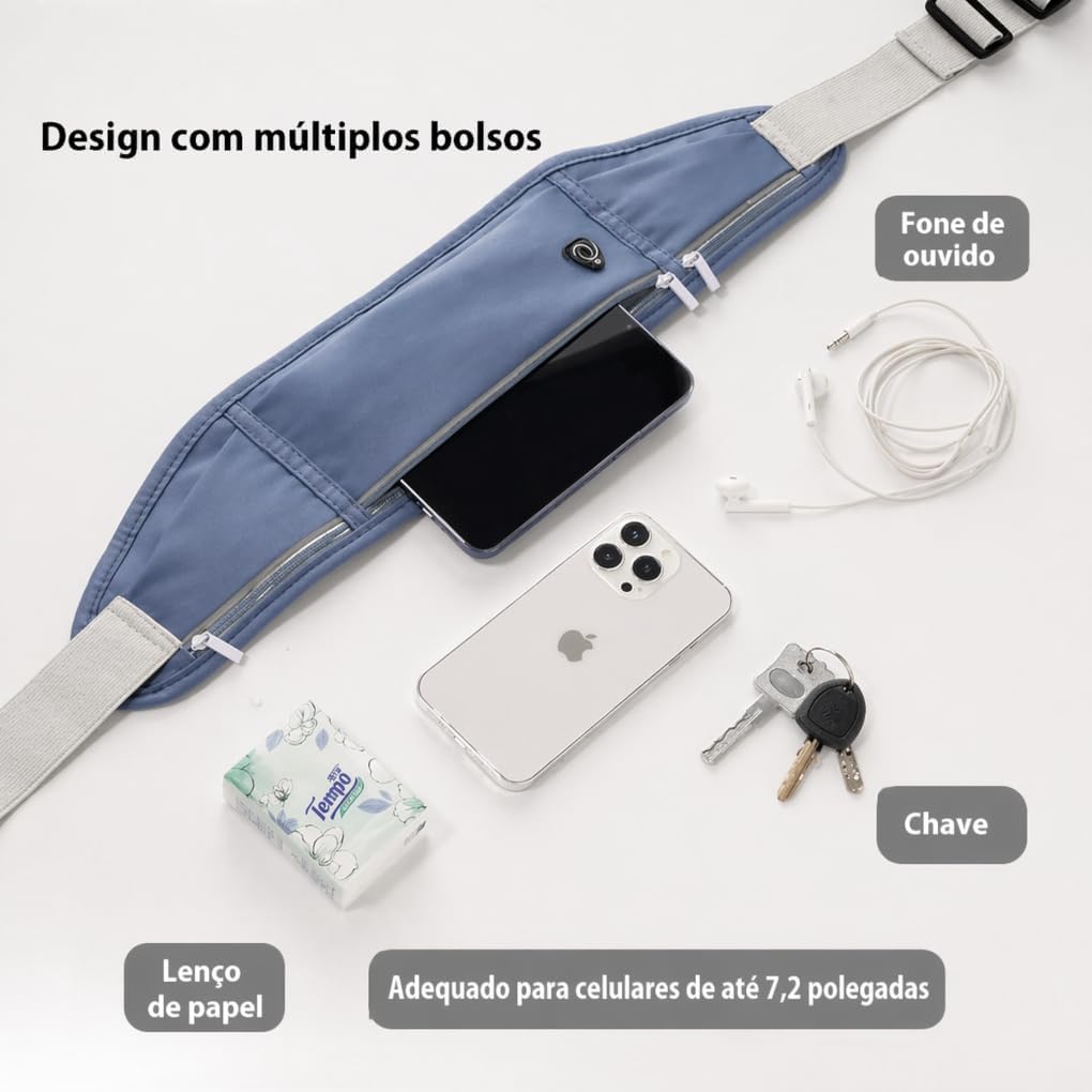 Pochete Esportiva Slim para Corrida e Academia 5