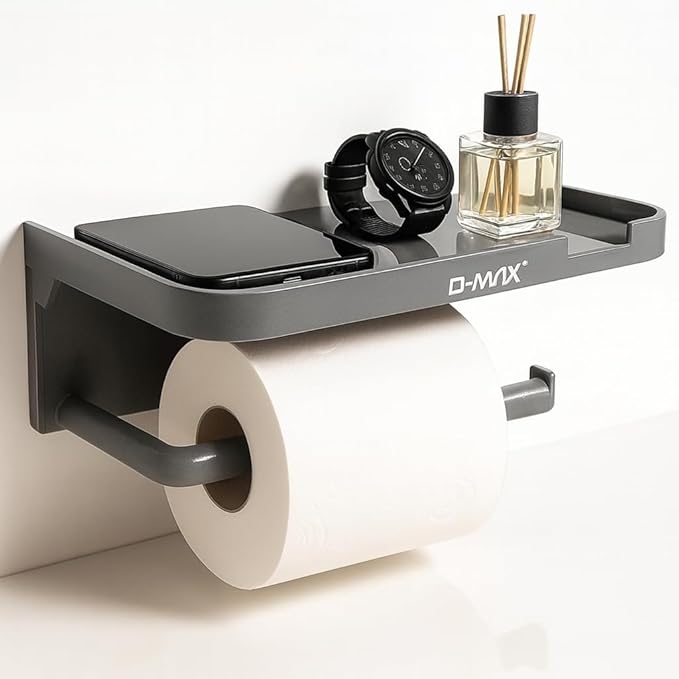 Suporte de Papel Higiênico com Prateleira para Celular 1