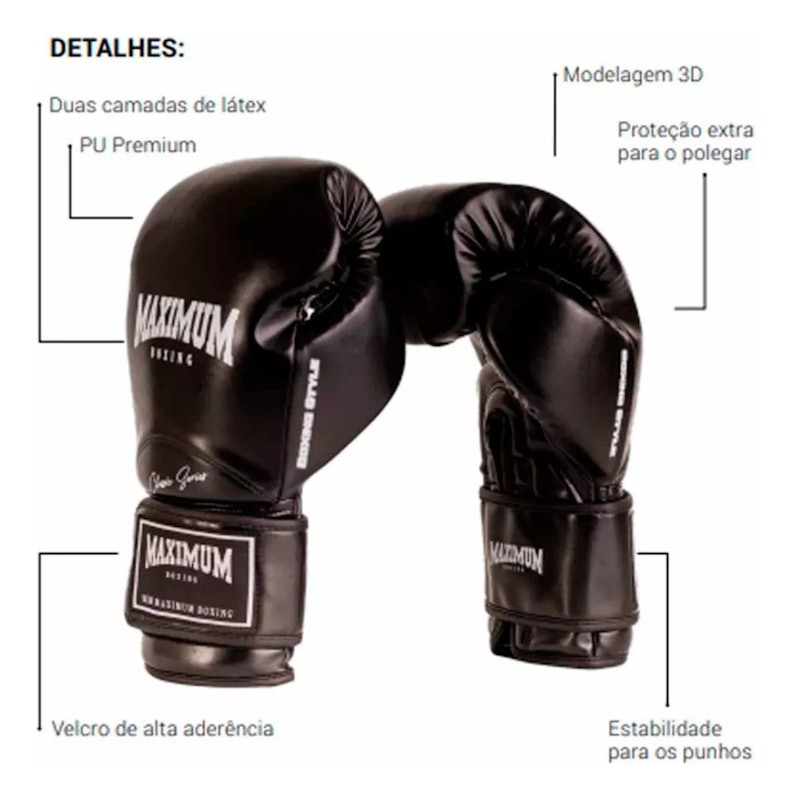 Luva de Boxe e Muay Thai Maximum New Classic 4