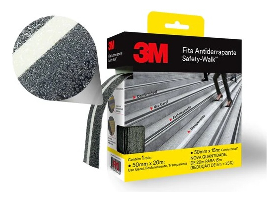 Fita Antiderrapante 3M Safety-Walk Neon 1