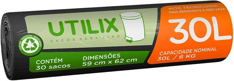 Saco para Lixo 30 L Utilix 1