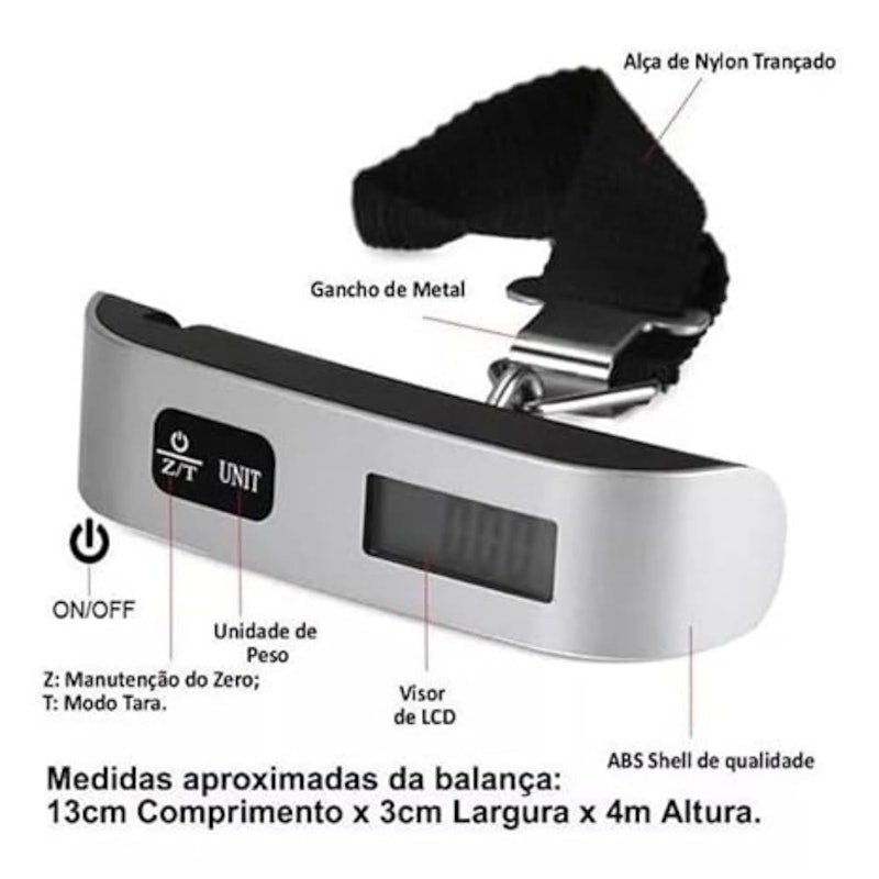Balança de Mão Digital Portátil 2