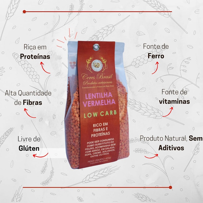 Lentilha Vermelha Ceres Brasil 2