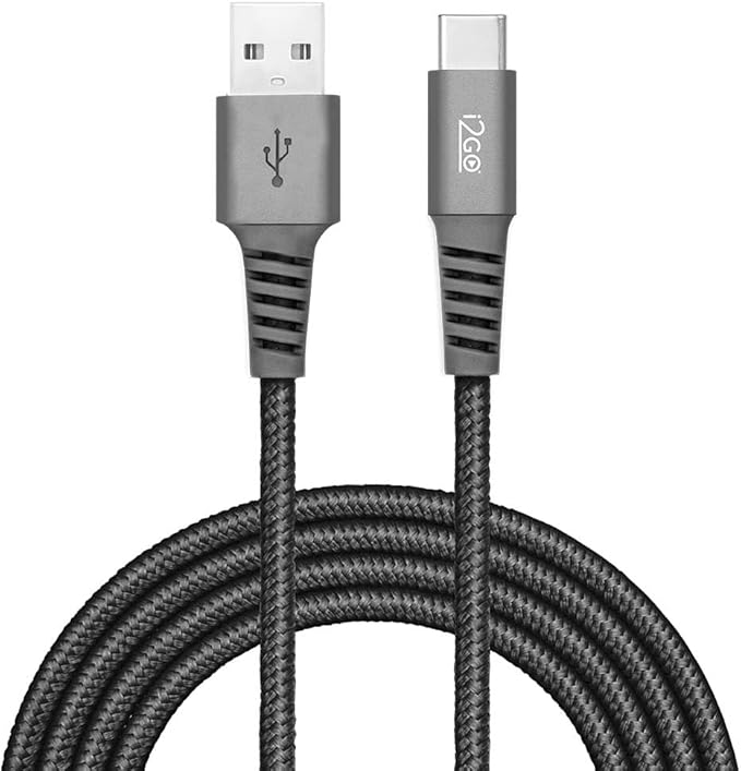 Cabo USB-C i2GO 2 m 2,4 A Nylon Trançado i2GO PRO 2