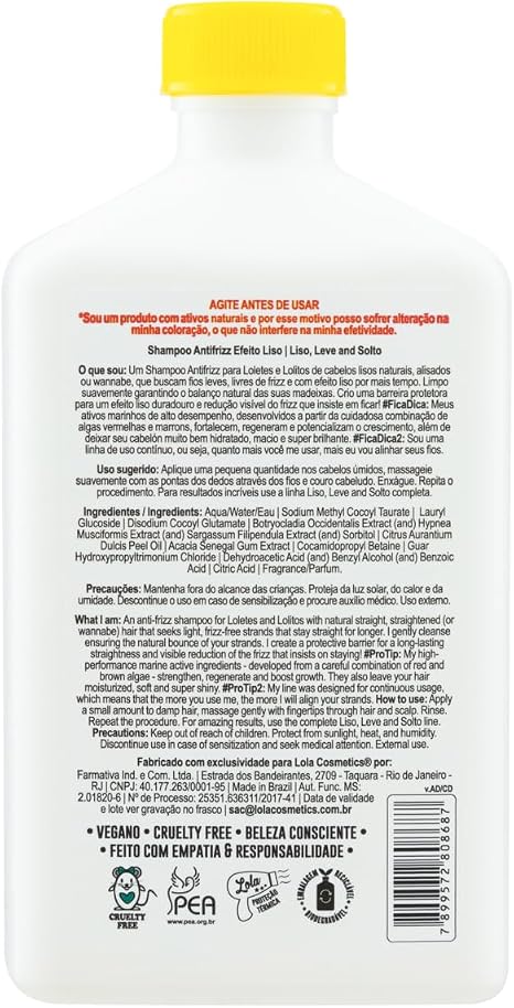 Liso, Leve and Solto Shampoo Antifrizz 2