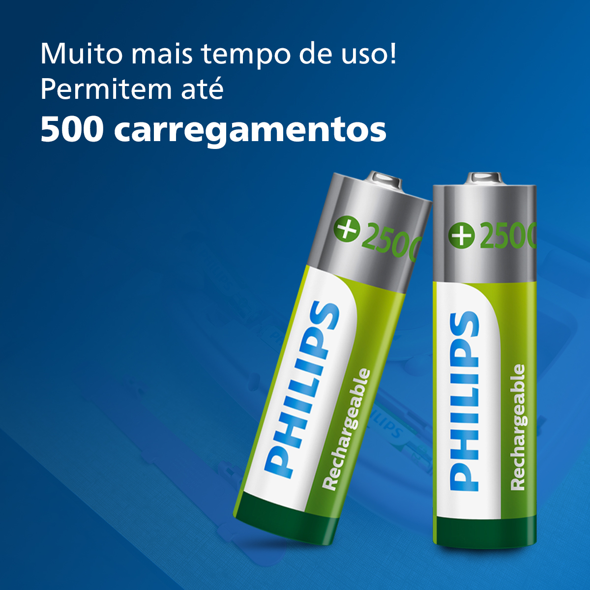 Pilha Recarregável AA 1,2V 2.500mAh 4