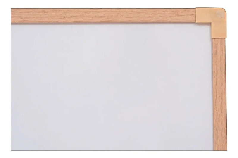 Quadro Branco UV Moldura Madeira 120 x 90 cm 2