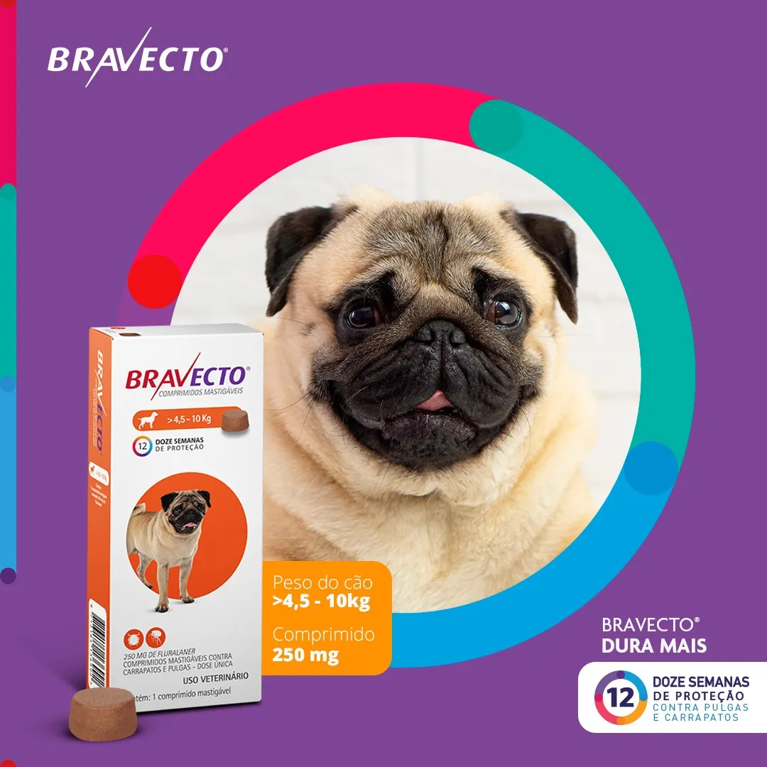Bravecto Comprimidos Mastigáveis de 4,5 a 10 kg 4