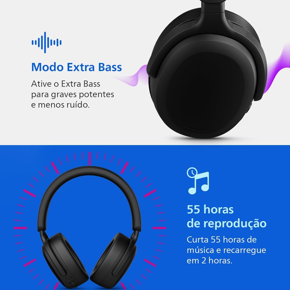 Fones de Ouvido Over-Ear Wireless 2000 Series Philips 5