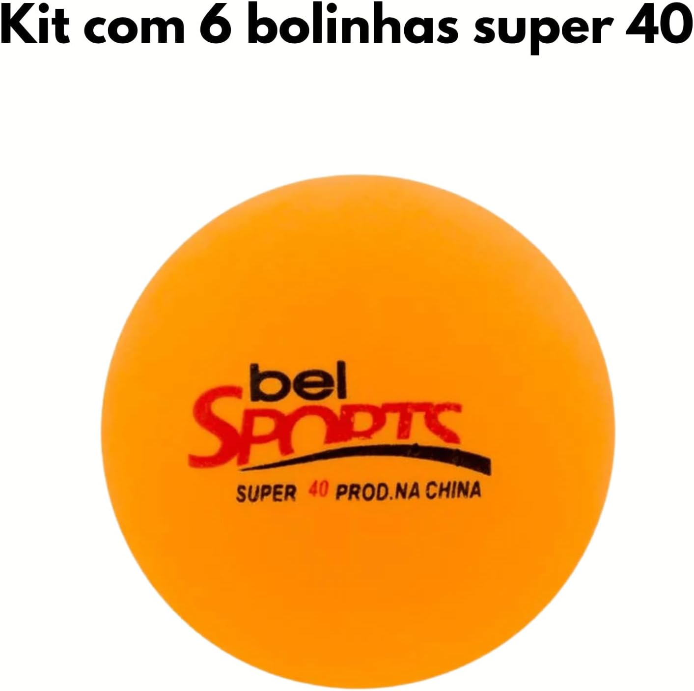 Kit com 6 Bolinhas de Ping-Pong Bel 2