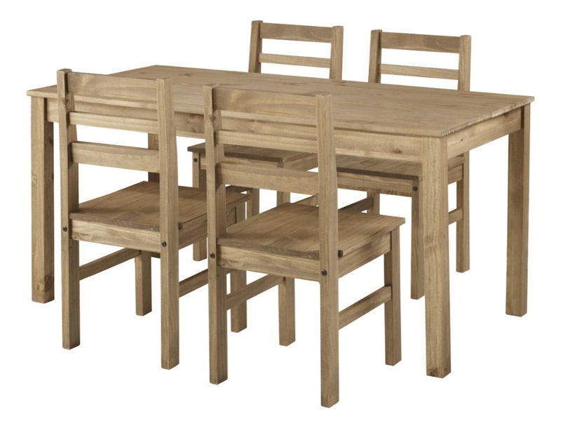 Mesa de Jantar de Madeira Marrom Antique 5