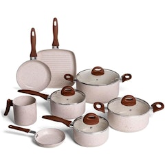 Jogo de Panelas Brinox Antiaderente Ceramic Life 8 Peças Smart Plus