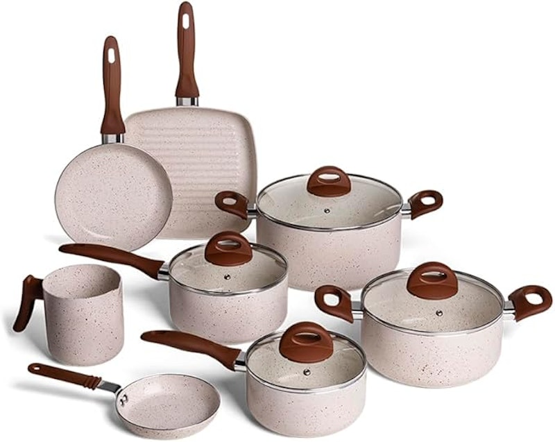 Jogo de Panelas Brinox Antiaderente Ceramic Life 8 Peças Smart Plus 1