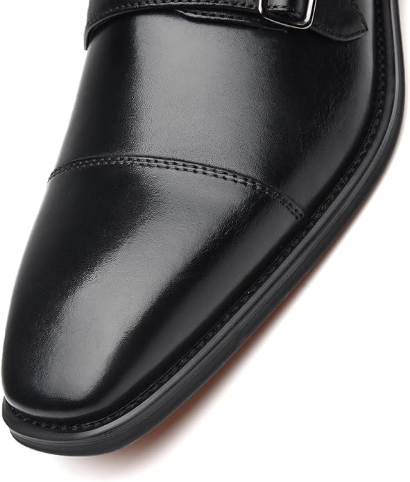 Sapato Masculino Monk Strap Chal-1-Black La Milano 5