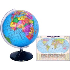 Globo Terrestre Studio com Mapa Mundi
