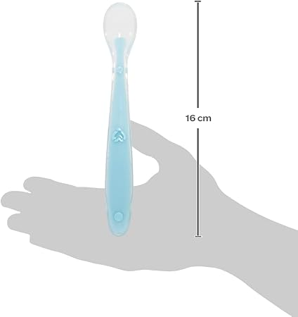 Kit Colher Silicone Azul e Verde 3
