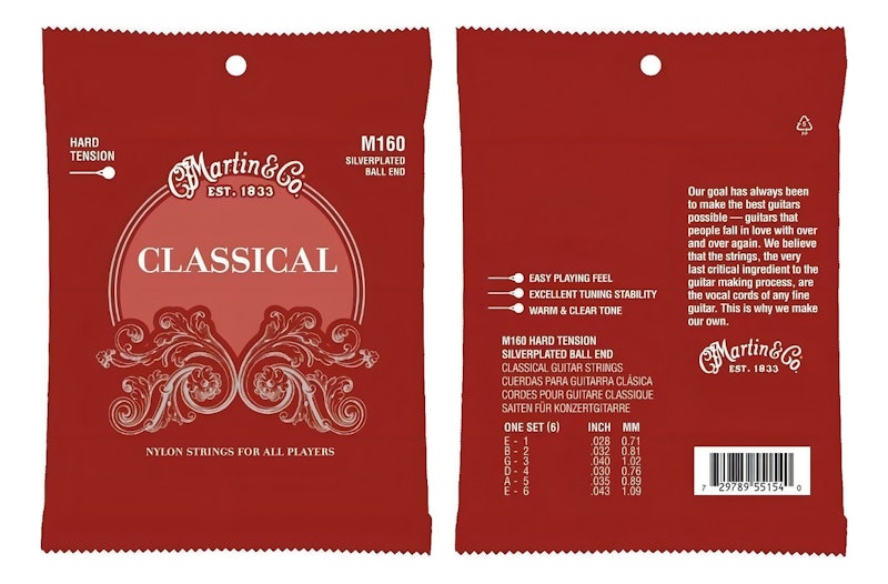 Classical Nylon Guitar Strings Martin 3